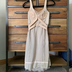 Nude BCBG Runway Corset Dress Size 0